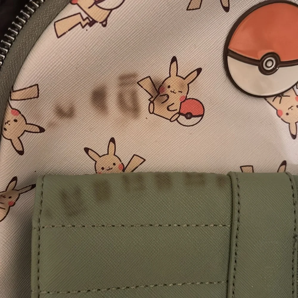 Pokemon Pikachu Kids‎ Backpack - Green and White